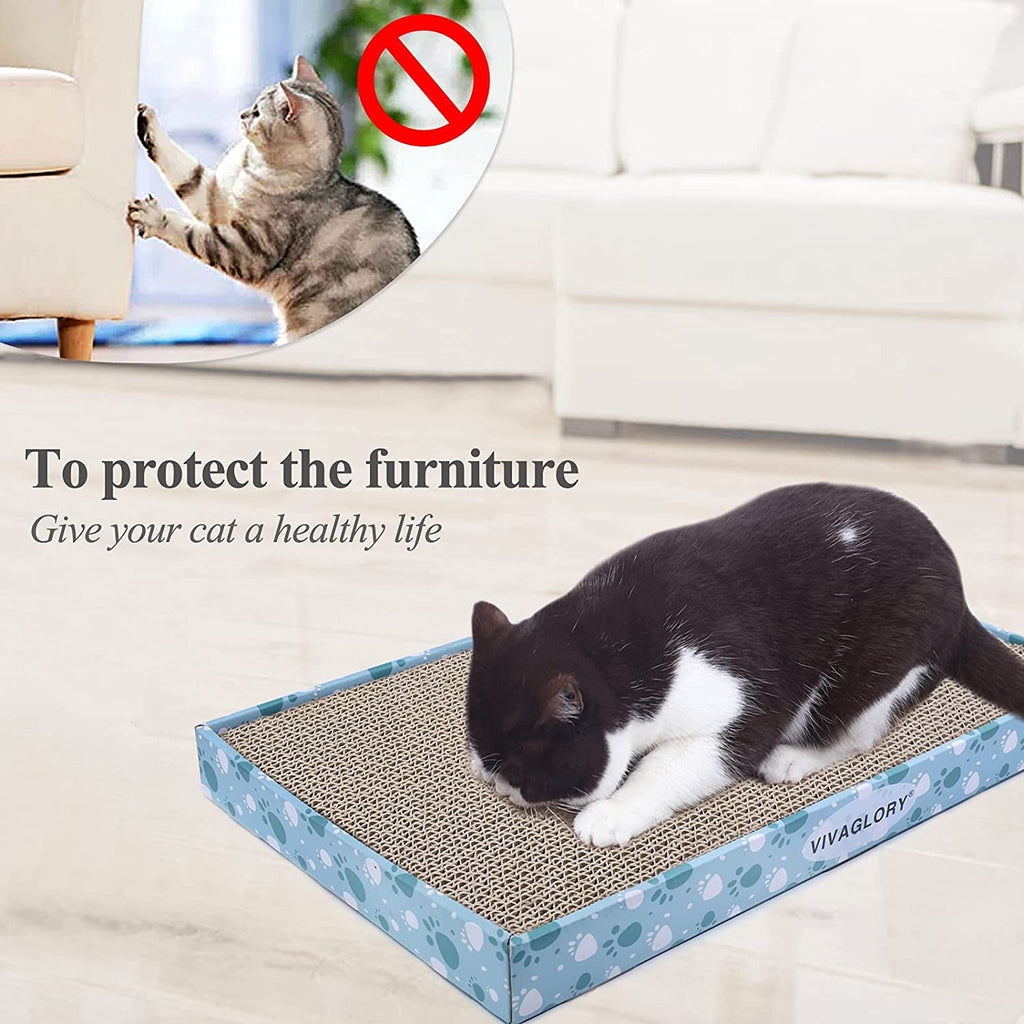 Ultimate Cat Scratcher Pad - 3-Pack Extra Wide Cardboard Scratch Boards with Catnip for Indoor Kittens