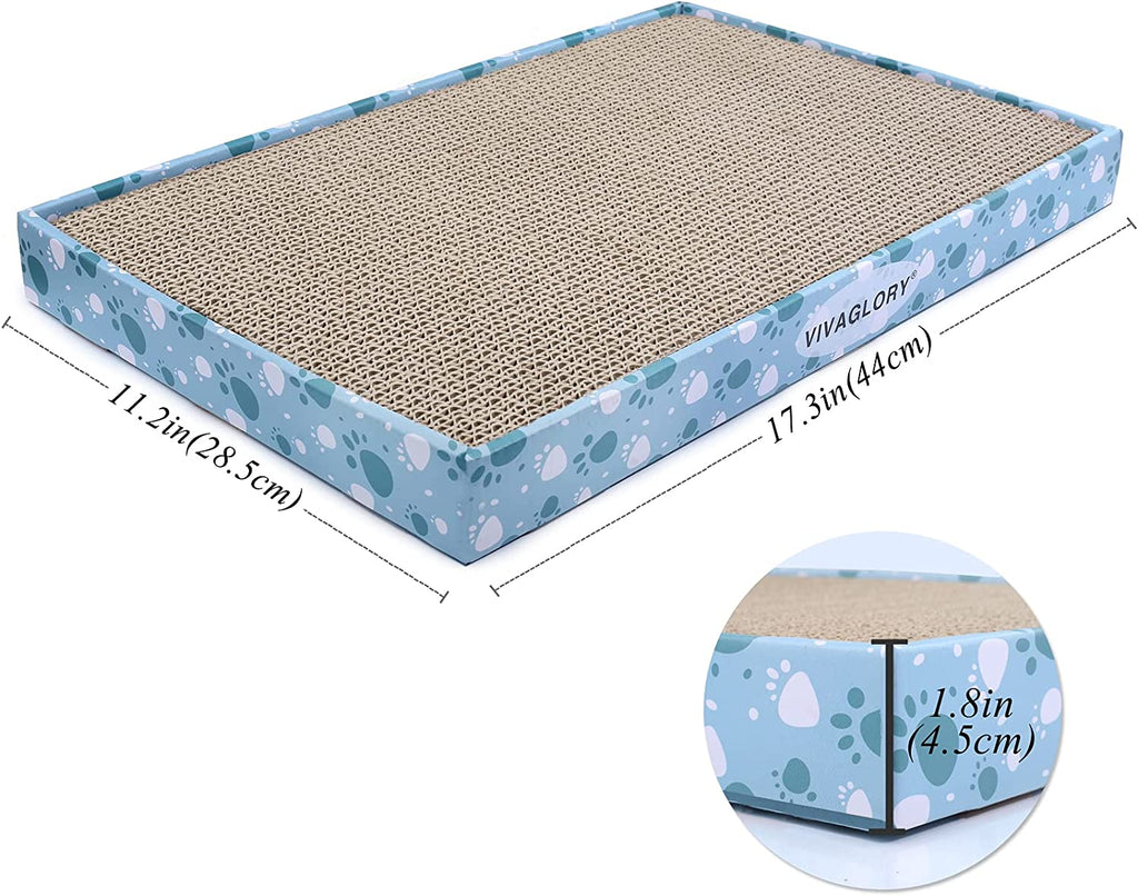 Ultimate Cat Scratcher Pad - 3-Pack Extra Wide Cardboard Scratch Boards with Catnip for Indoor Kittens