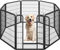 Ultimate 8-Panel Dog Playpen - 40" High Portable Indoor/Outdoor Fence with Gate for Medium & Large Breeds