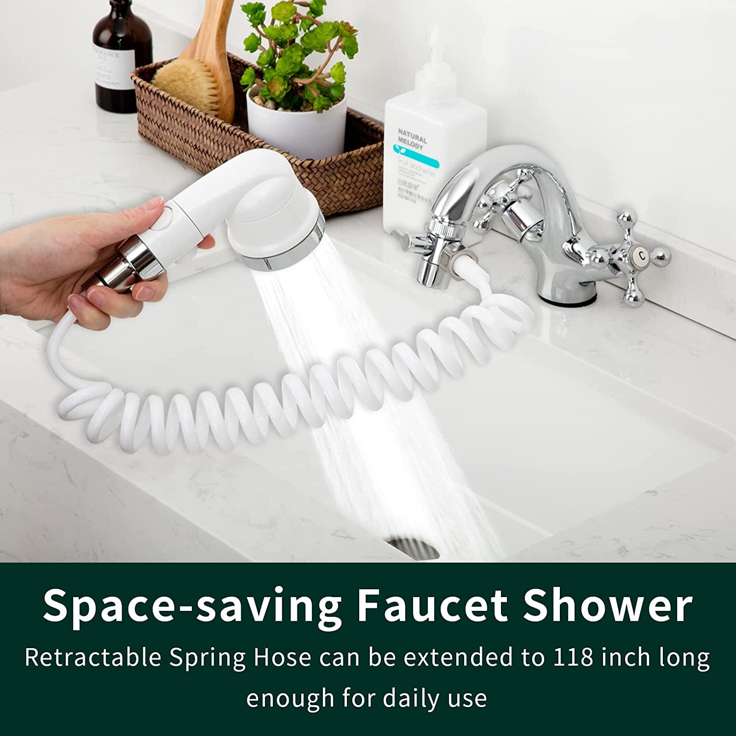 Versatile Sink Faucet Sprayer Attachment - Ideal for Dog Bathing, Laundry, and Kitchen Use!