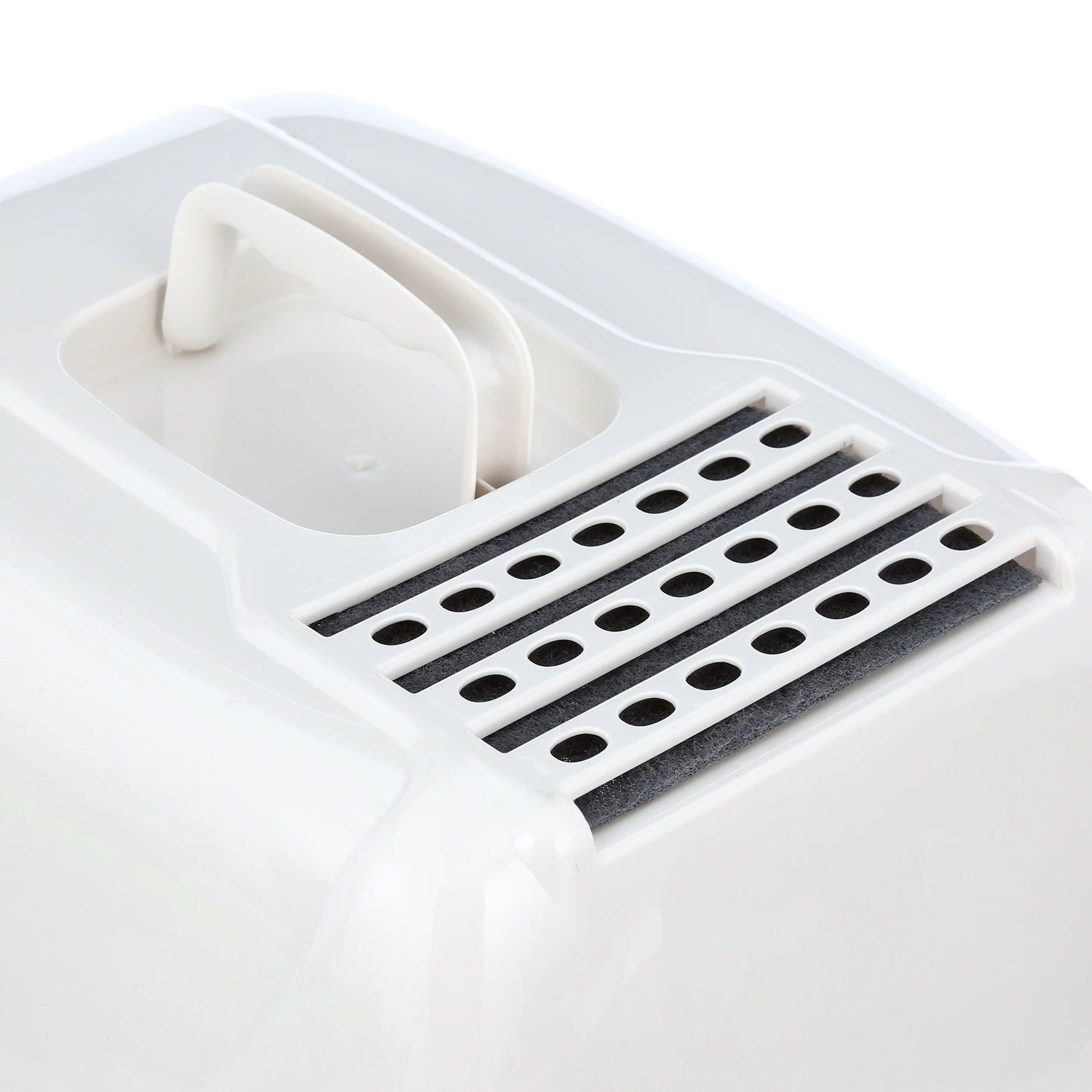 Large White Enclosed Cat Litter Box - Stylish & Functional Privacy Solution for Your Feline Friend