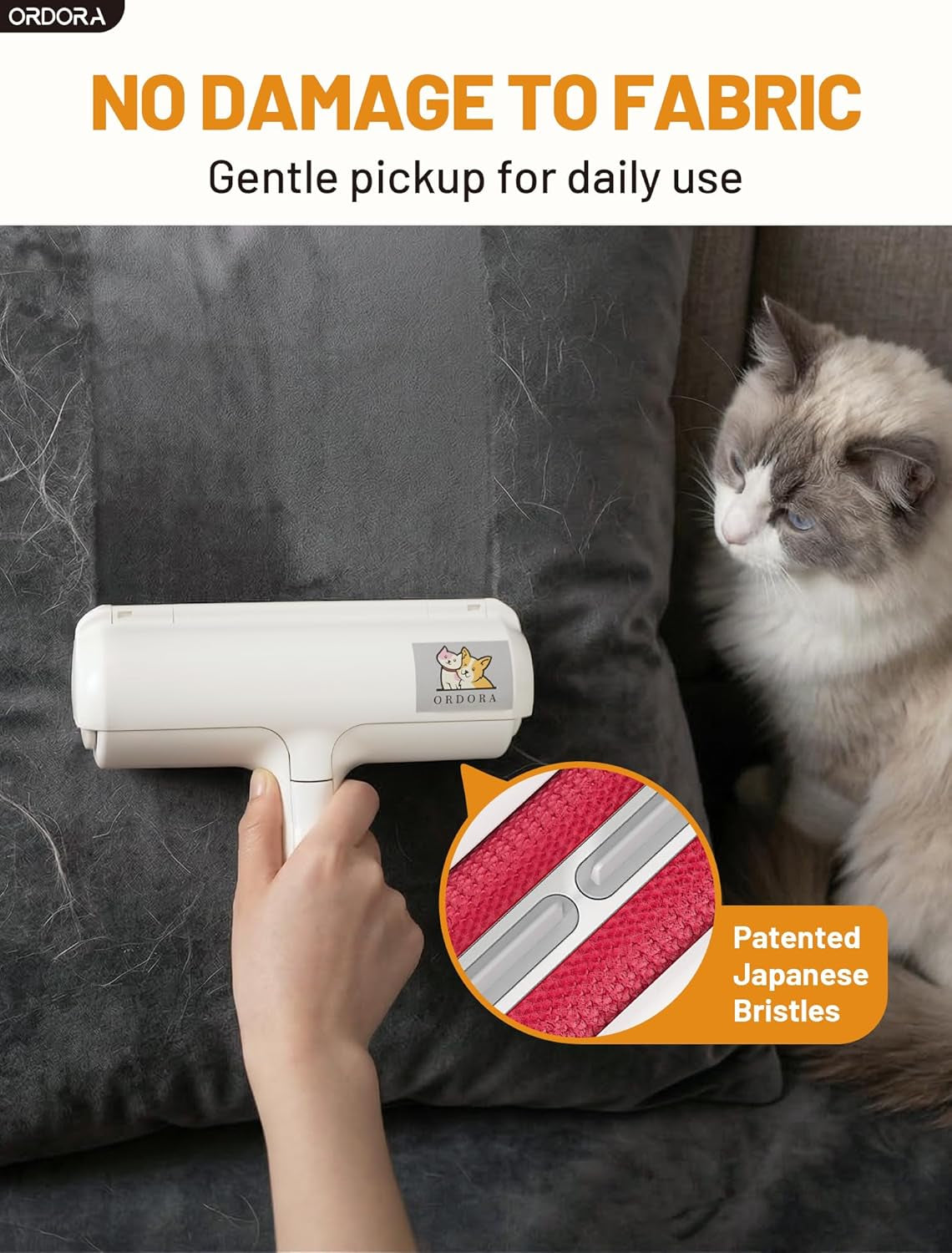Ultimate Pet Hair Removal Tool - Eco-Friendly Reusable Lint Roller for Effortless Cleaning of Couch, Bedding, Car & More - Perfect for Multi-Pet Homes!