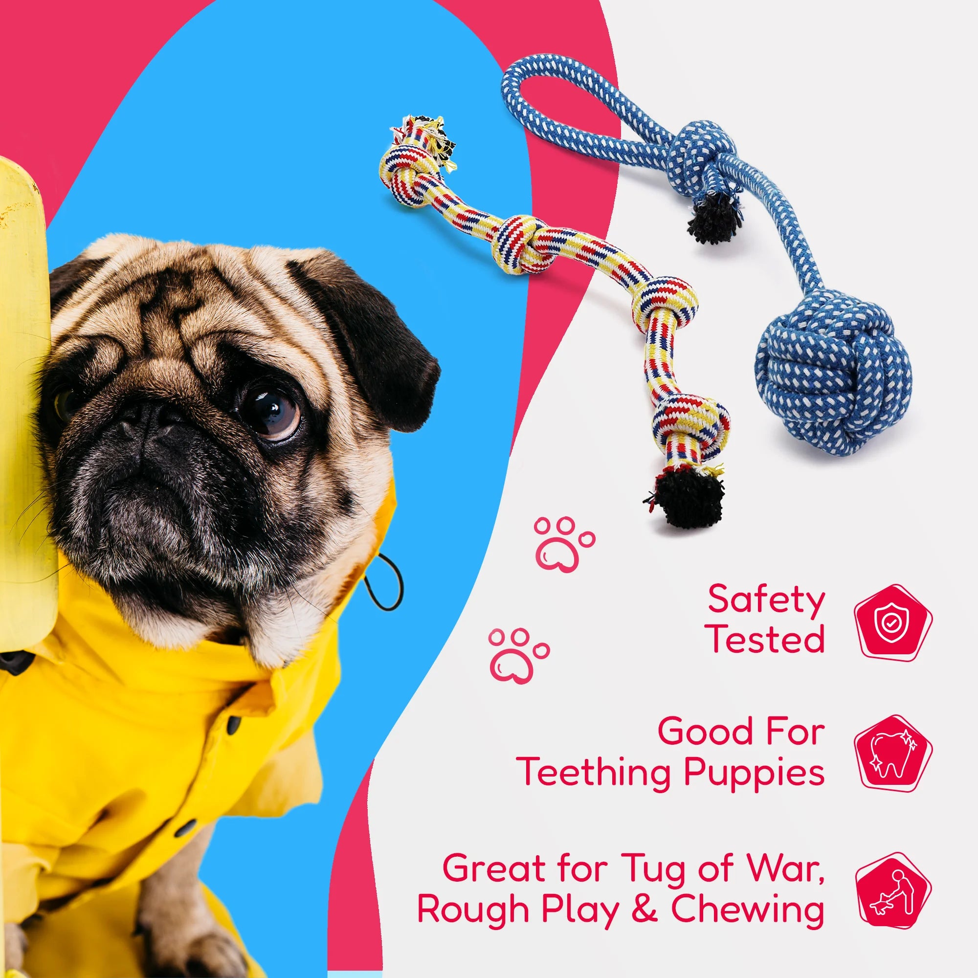 Ultimate 11-Piece Dog Rope Toy Set for Small & Medium Dogs - Perfect for Puppy Teething and Playtime!