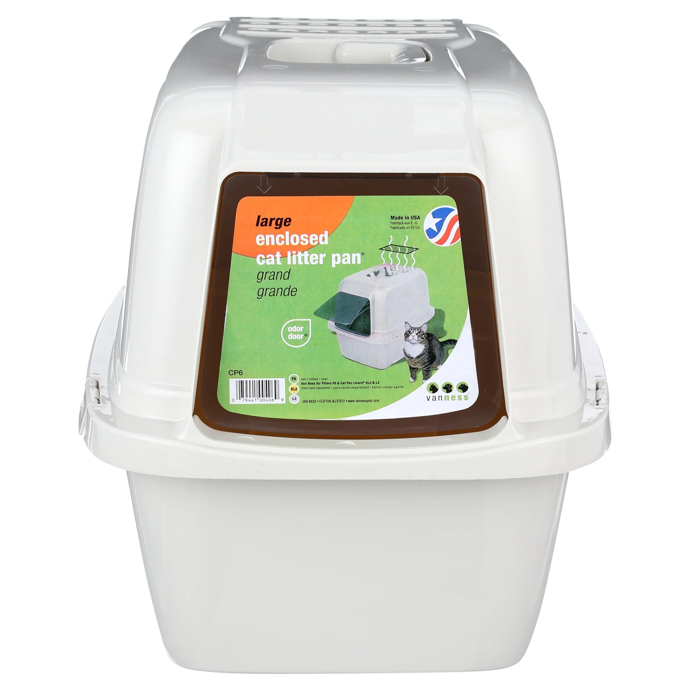 Large White Enclosed Cat Litter Box - Stylish & Functional Privacy Solution for Your Feline Friend