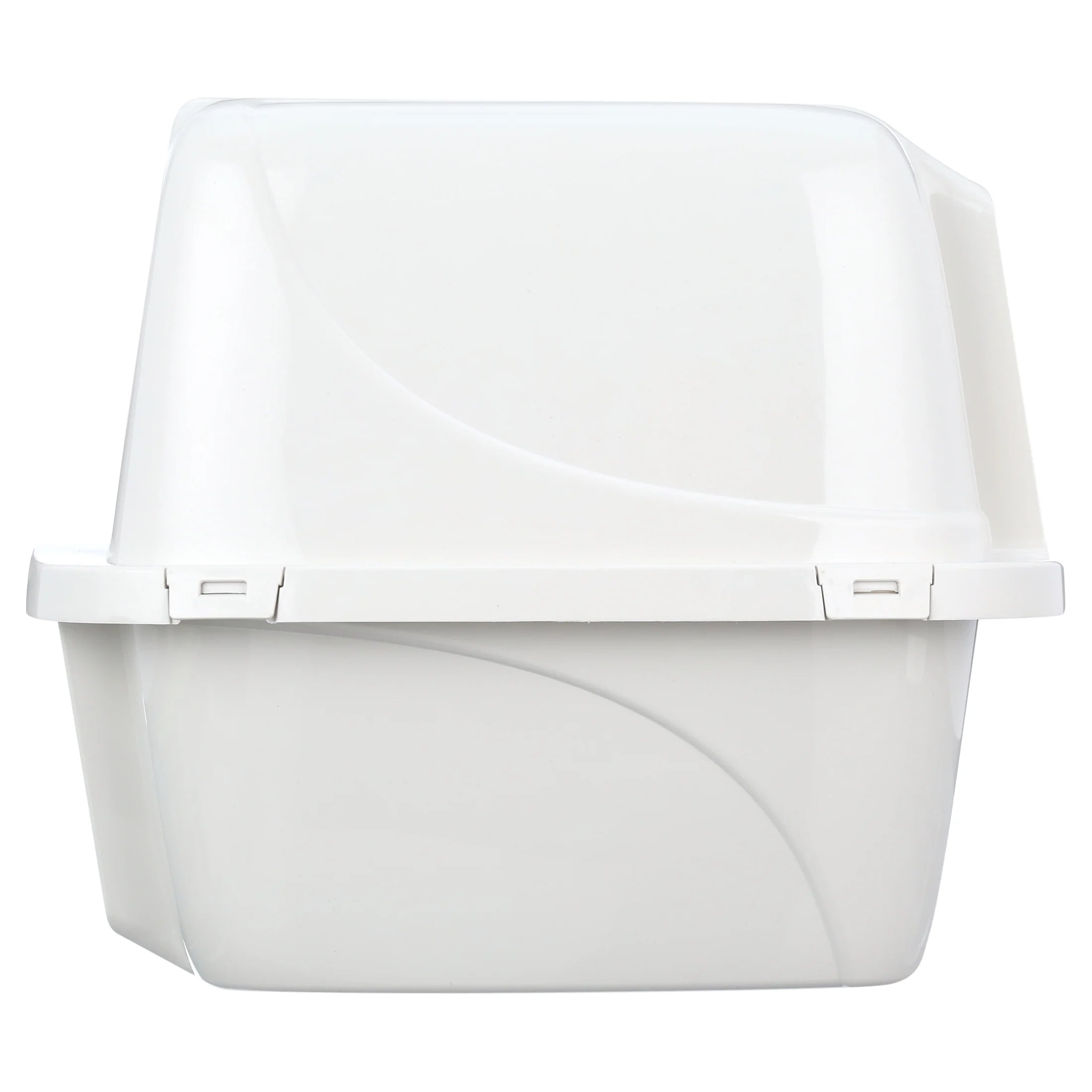Large White Enclosed Cat Litter Box - Stylish & Functional Privacy Solution for Your Feline Friend