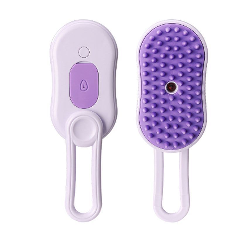 3-in-1 Electric Cat & Dog Steam Brush - Groom, Massage & Remove Hair Effortlessly!