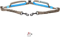 Premium Tangle-Free Leash Coupler for Two Large Dogs - Enjoy Smooth Walks with Dual Attachment (Grey & Blue)