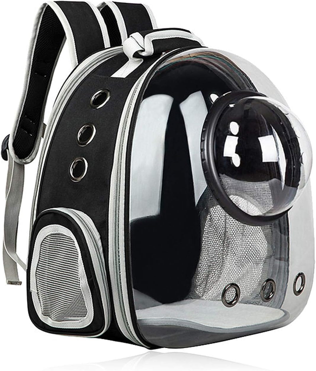 Versatile Black Cat & Dog Backpack Carrier - Perfect for Travel, Hiking & Outdoor Adventures!