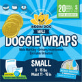Super Absorbent Leak-Proof Male Dog Diapers - 20 Count Small with Adjustable Fit, Moisture Control & Wetness Indicator