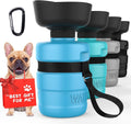 Portable Dog Water Bottle & Bowl Dispenser - Perfect for Outdoor Adventures, Hiking & Travel - Leak Proof & BPA Free for Safe Hydration