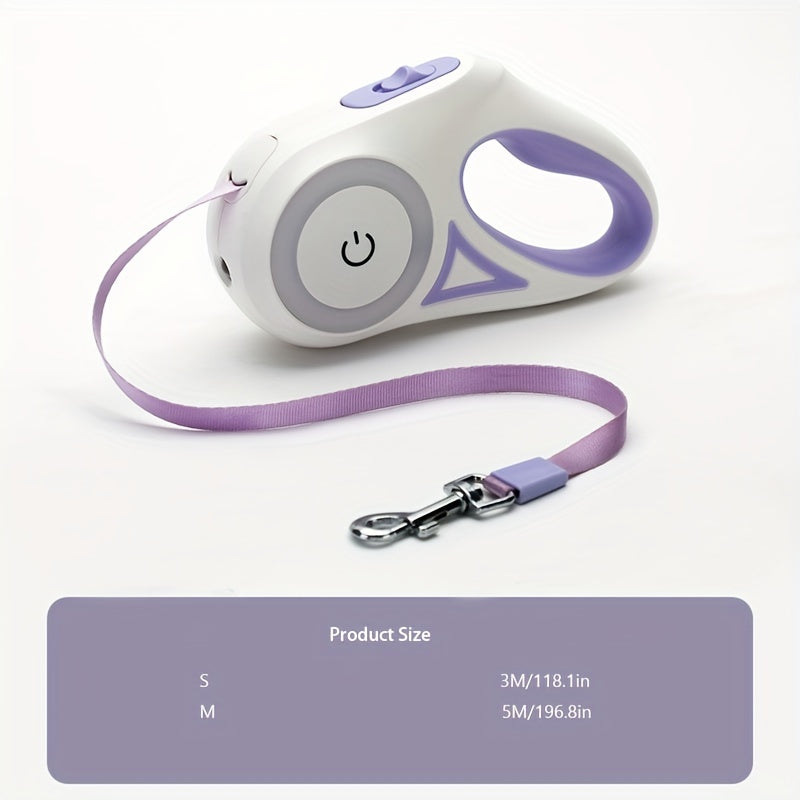 Durable 3M & 5M Retractable Dog Leash - Automatic Pet Lead for Large Dogs & Cats, Perfect for Walks and Runs