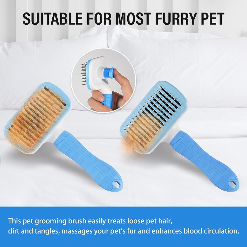 Ultimate Pet Deshedding Brush - Reduce Shedding by 90% for Dogs & Cats with Short or Long Hair!