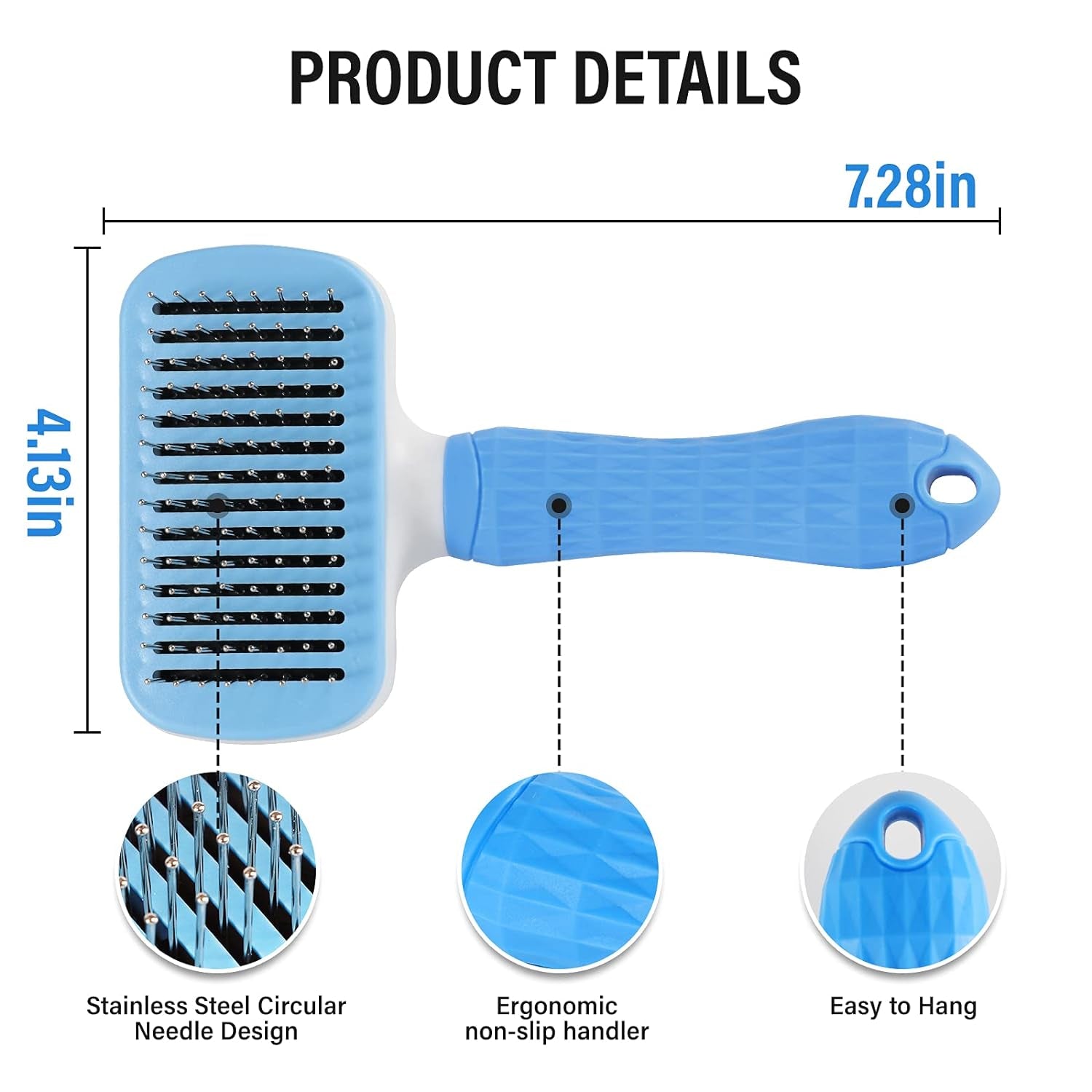 Ultimate Pet Deshedding Brush - Reduce Shedding by 90% for Dogs & Cats with Short or Long Hair!