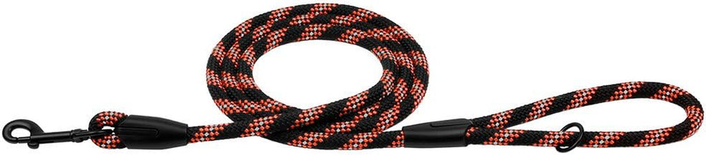 Durable 6Ft Reflective Rope Dog Leash for All Breeds - Perfect for Training & Outdoor Adventures (L/XL, Orange)