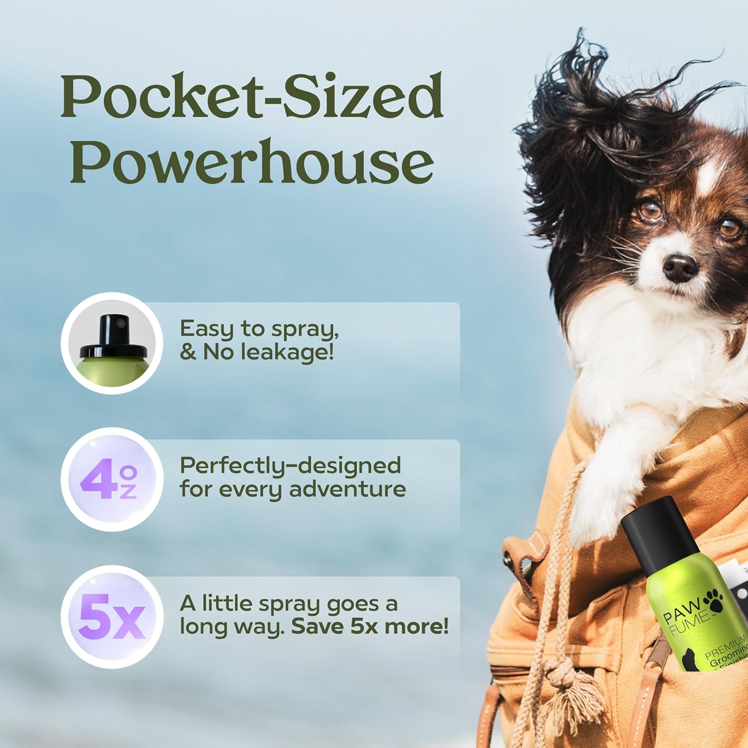 PAWFUME Royal Lavender Dog Detangler Spray – Hypoallergenic & Moisturizing for Luxurious Salon-Quality Grooming, 1-Pack