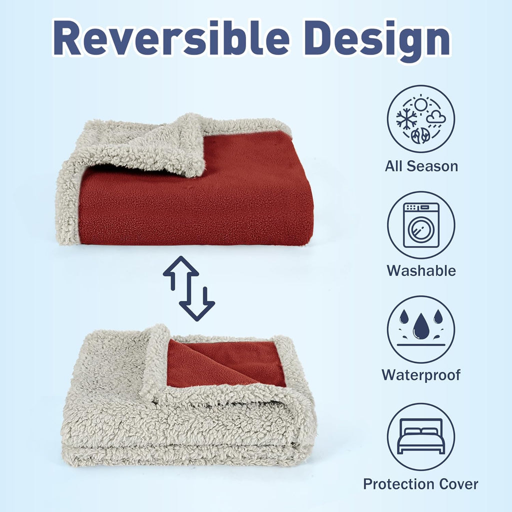 Ultimate Reversible Waterproof Dog Blanket - Protect Your Furniture & Keep It Fur-Free! Washable Cover for Large Dogs!