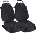 Premium Waterproof Dog Seat Cover for Cars, Trucks & SUVs - Heavy Duty 600D, Nonslip Backing, Hammock Style - 2 Pack, Black