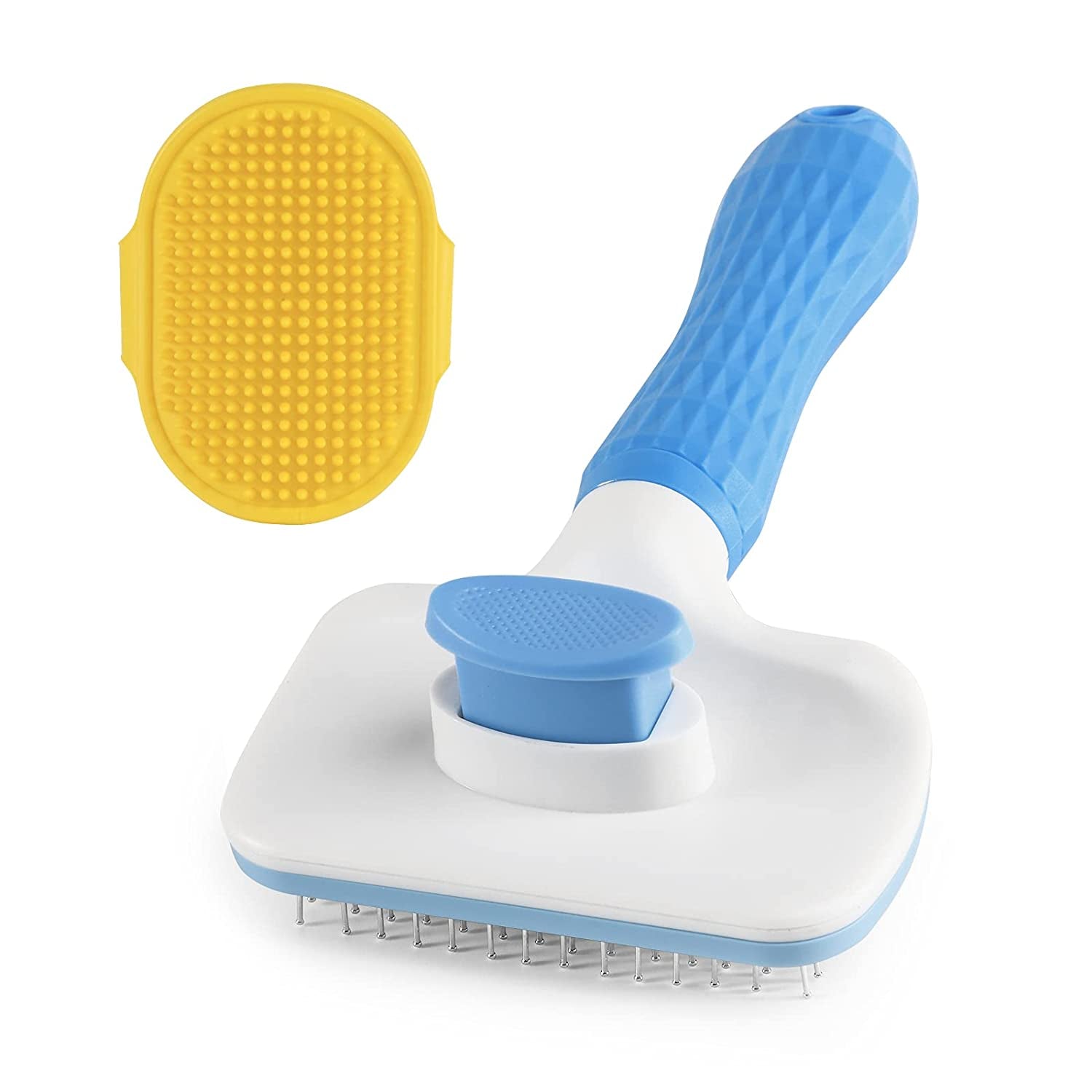 Ultimate Pet Deshedding Brush - Reduce Shedding by 90% for Dogs & Cats with Short or Long Hair!