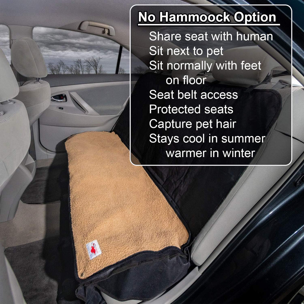 Premium 5-Piece Pet Seat Cover & Dog Hammock with Washable Fleece Mat, Mesh Window & Durable Metal Buckles - Ultimate Protection for Your Car