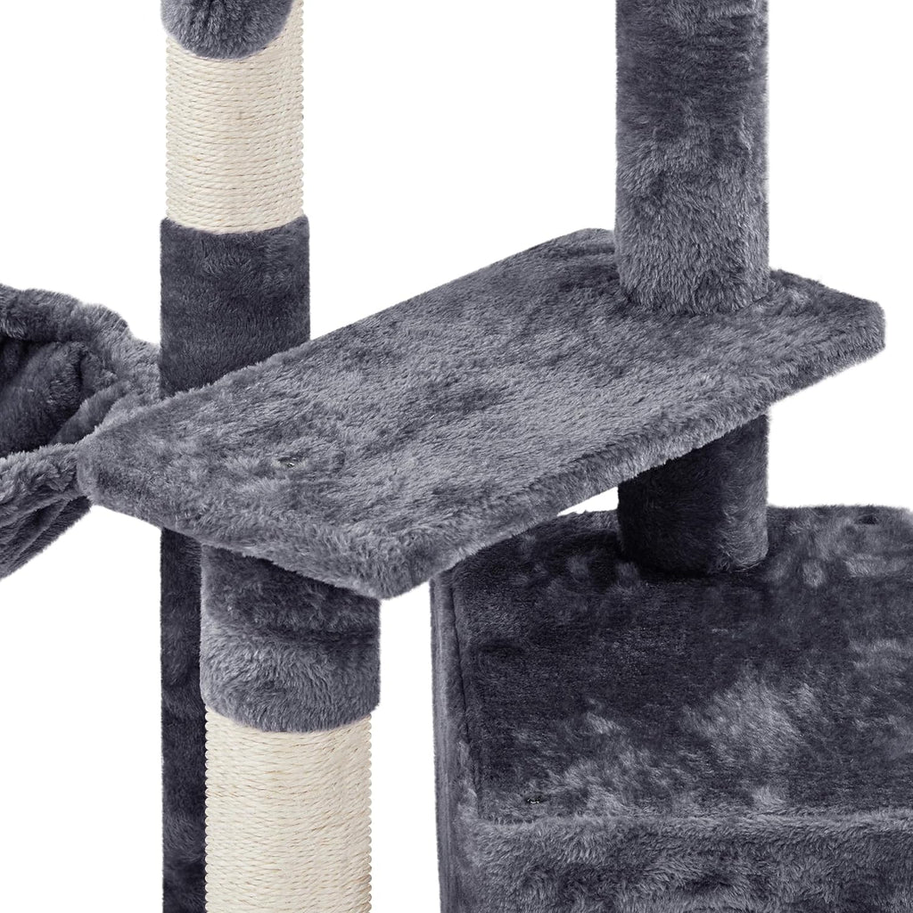 Multi-Level Cat Tree Tower - 34" Kitty Condo with Scratch Boards & Sisal Posts - Perfect Indoor Activity Center for Kittens