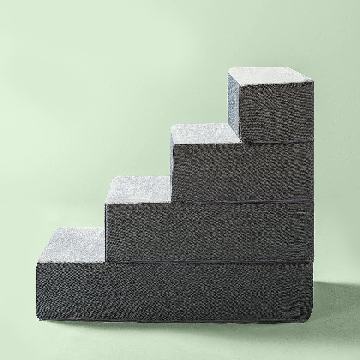 X-Large 4-Step Easy Pet Stairs/Ramp/Ladder - Grey