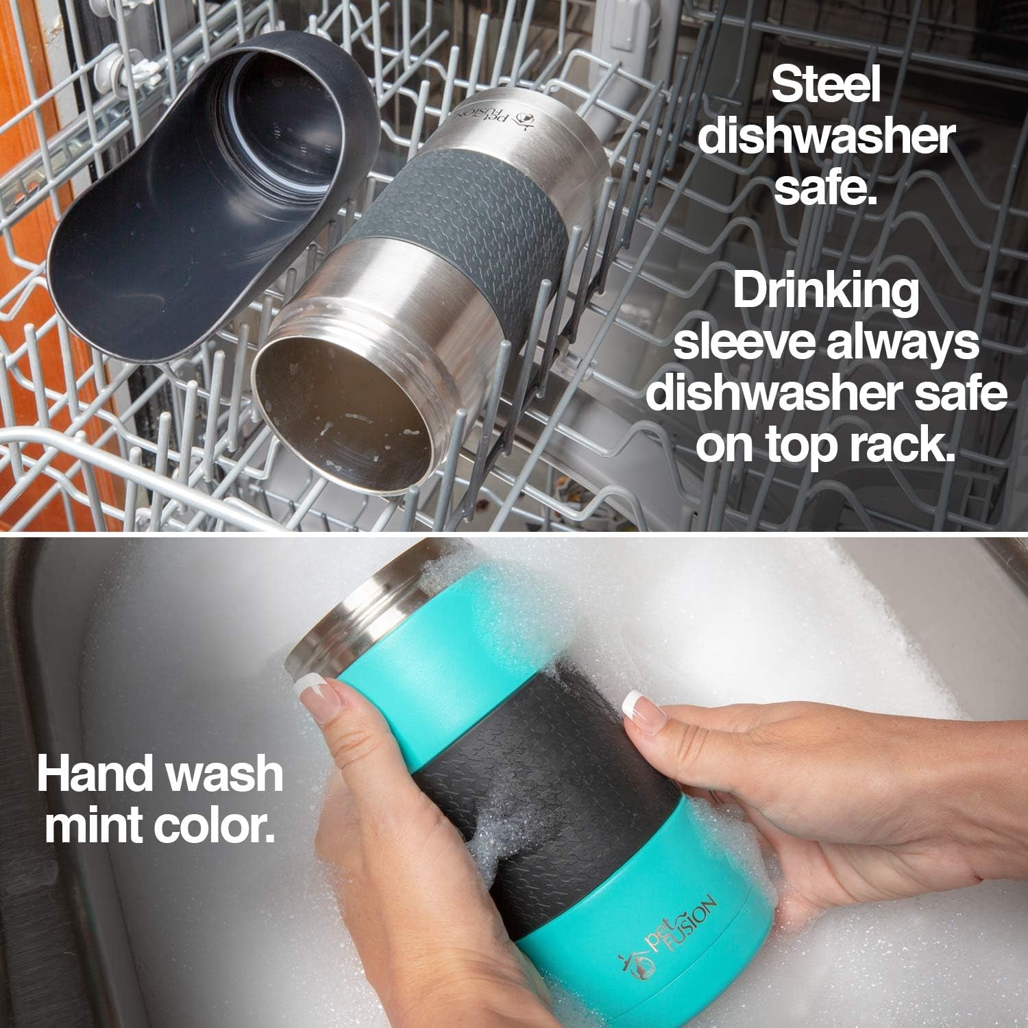 Large 22Oz Insulated Portable Dog Water Bottle & Dispenser - Keep Water Cool for Your Adventures!