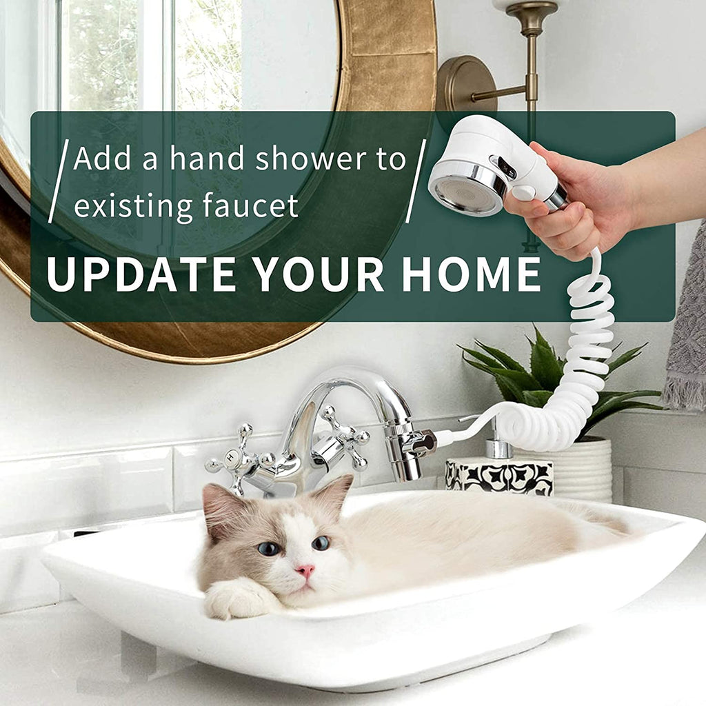 Versatile Sink Faucet Sprayer Attachment - Ideal for Dog Bathing, Laundry, and Kitchen Use!