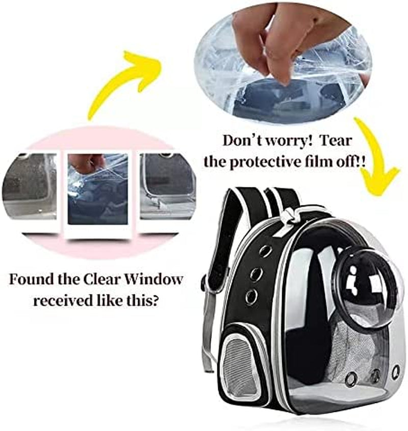 Versatile Black Cat & Dog Backpack Carrier - Perfect for Travel, Hiking & Outdoor Adventures!