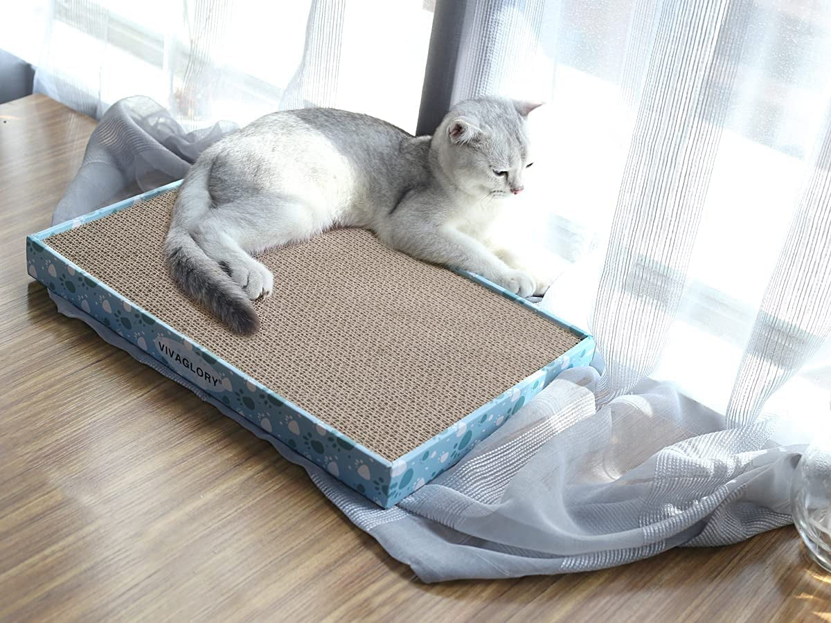 Ultimate Cat Scratcher Pad - 3-Pack Extra Wide Cardboard Scratch Boards with Catnip for Indoor Kittens