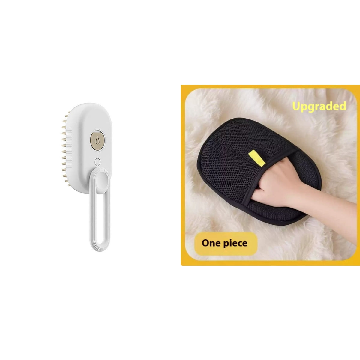 3-in-1 Electric Cat & Dog Steam Brush - Groom, Massage & Remove Hair Effortlessly!