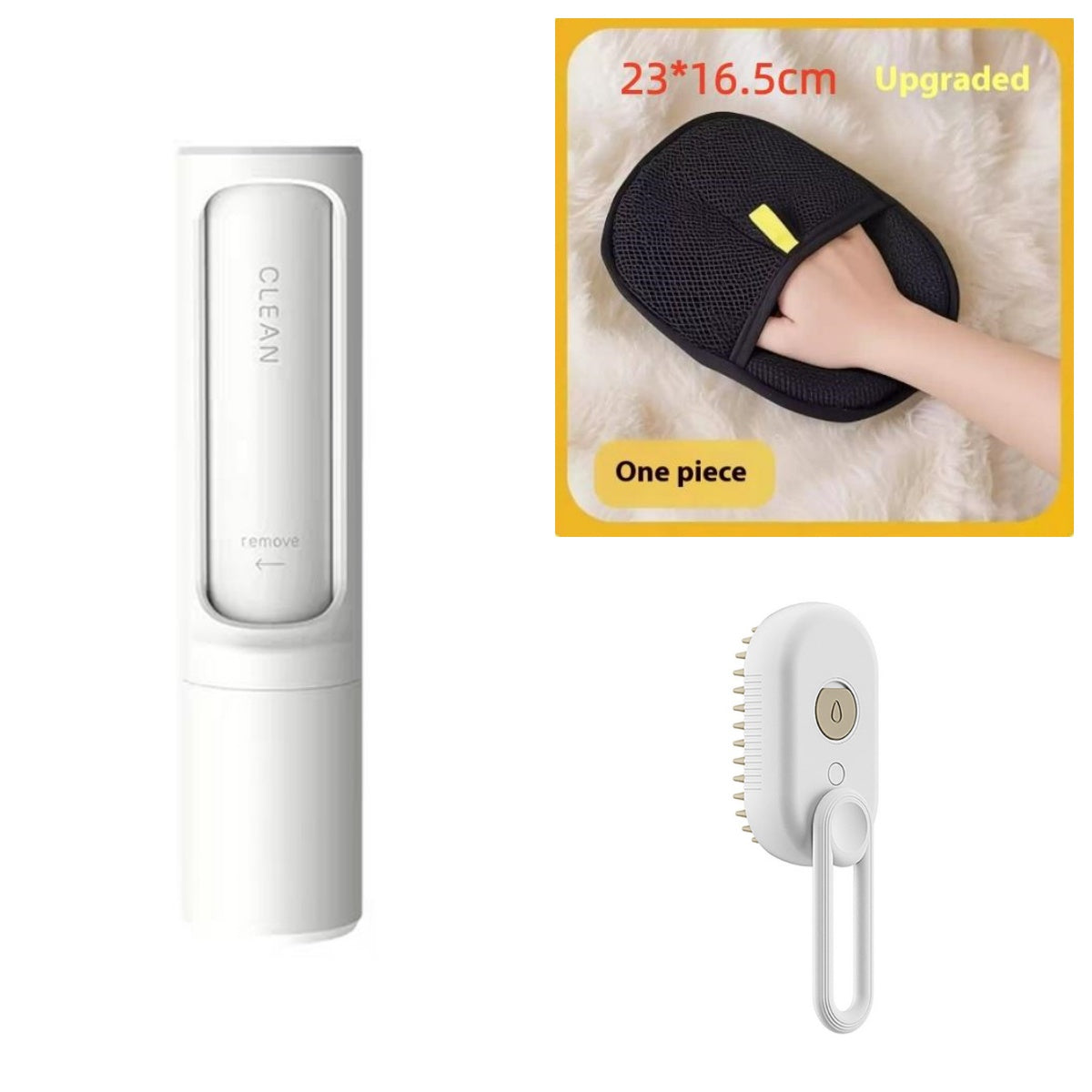 3-in-1 Electric Cat & Dog Steam Brush - Groom, Massage & Remove Hair Effortlessly!