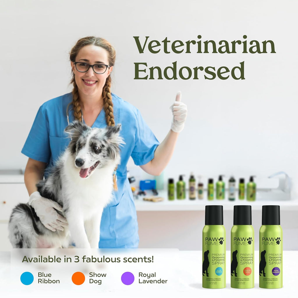 PAWFUME Royal Lavender Dog Detangler Spray – Hypoallergenic & Moisturizing for Luxurious Salon-Quality Grooming, 1-Pack
