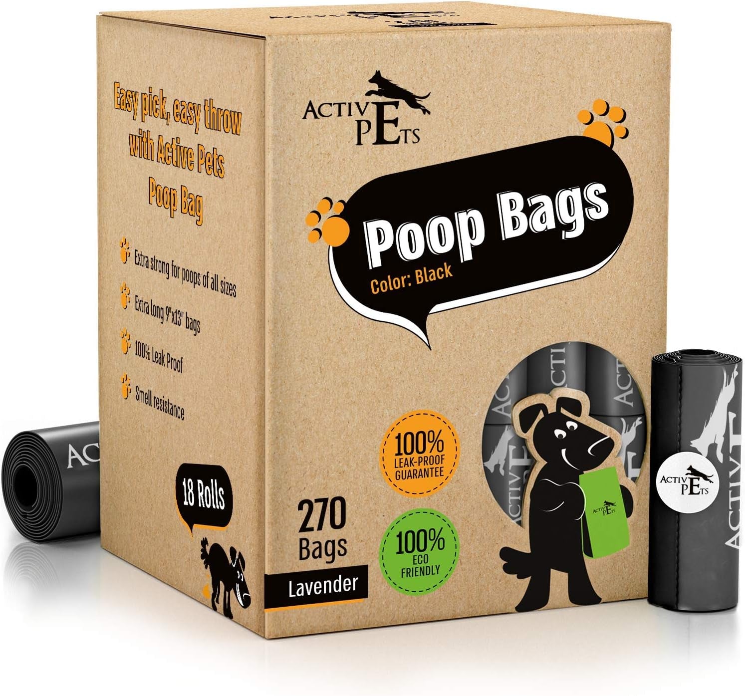Ultra Durable Lavender-Scented Dog Waste Bags - Leak-Proof & Eco-Friendly for Hassle-Free Cleanup