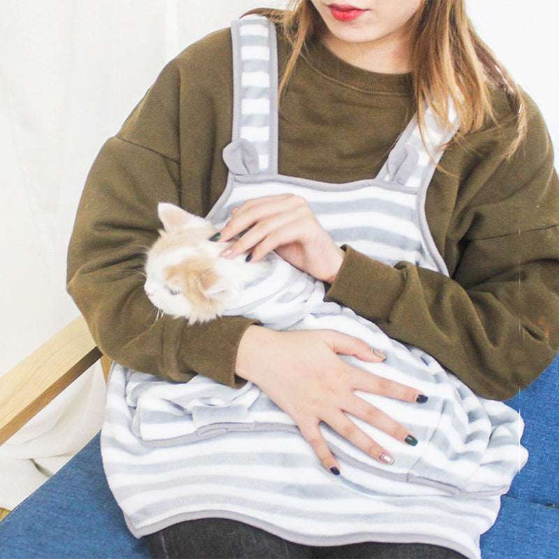 Pet-Friendly Women's Apron - Non-Stick, Anti-Grab Design for Cat and Small Dog Lovers