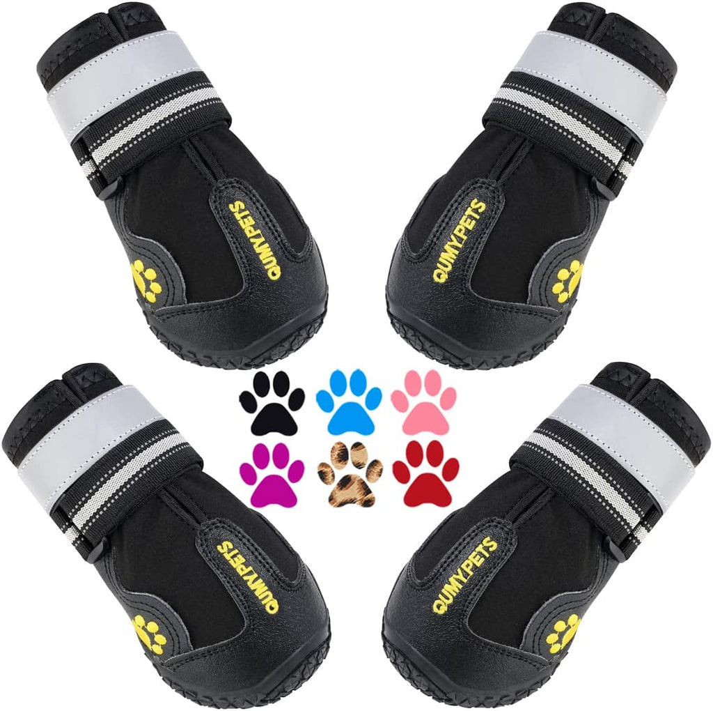 Premium Dog Boots for All Seasons - Durable, Water-Resistant Paw Protectors for Large & Medium Dogs - Ideal for Snow, Hot Pavement, and Indoor Slippery Floors