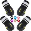 Premium Dog Boots for All Seasons - Durable, Water-Resistant Paw Protectors for Large & Medium Dogs - Ideal for Snow, Hot Pavement, and Indoor Slippery Floors