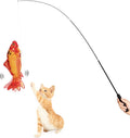 Interactive Electric Flopping Fish Cat Toy with Fishing Rod - Realistic Catnip Kicker for Indoor Cats and Kittens